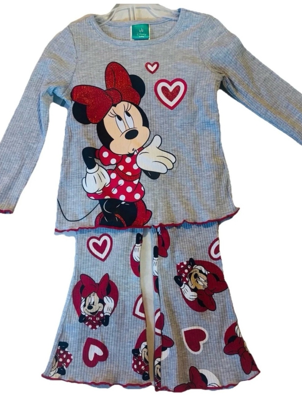 Disney Cartoon 24 Months  Baby Toddler Sleeve 2-Piece Set Minnie Mouse